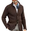 New Men's Casual Long Sleeve Solid Knit Sweater