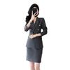 Navy Blue Women's Suit Set - 2025 Spring/Autumn High-End Hotel Manager Professional Business Uniform.