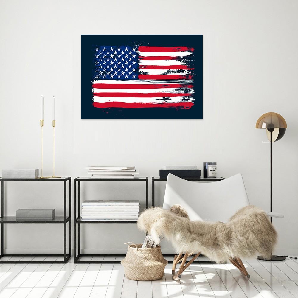 Canvas print American flag