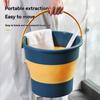 1Pc/Foldable Bucket Portable Household Plastic Foot Bath Basin with Side Handle Deep Bucket Foot Soaking Tub