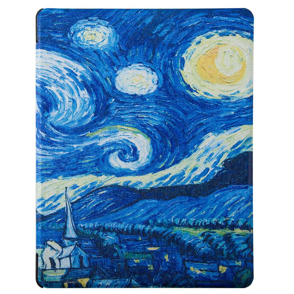 Leather Case for KOBO AURA H2O EDITION 2 6.8 Inch EReader Funda Capa Slim Folio Magnetic Auto Wake Sleep Ebook Print Book Cover