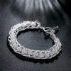 Trendy European & American Retro Silver Centipede Bracelet