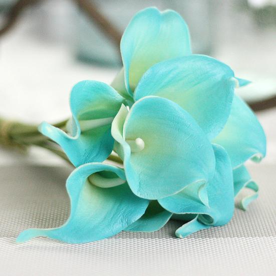 1 Branch Artificial Flower Calla Lily Bridal Bouquet Home Wedding Party Decor