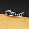 Vintage Nordische Wikinger Runen Einfaches Armband Für Männer Frauen 316L Edelstahl Öffnbares Armreif Armbänder Amulett Schmuck Geschenke