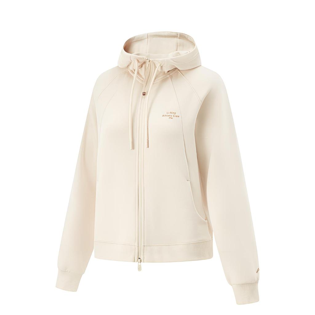 Li-Ning Comfortable Casual Sports Hoodie Women Hoodies Dune-Khaki AWDV412-1