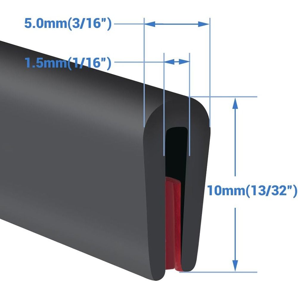 3 Meters Car Door Guard Seal U-Shape Seal Edge Shield New Edge Trim Strip