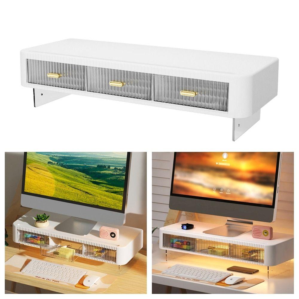 Thickening Computer Monitor Stand Durable Desktop Storage Rack Computer Height Stand  Office