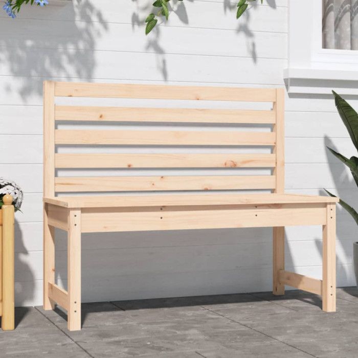 VidaXL Garden Bench 109 Cm Solid Pine Wood 824032