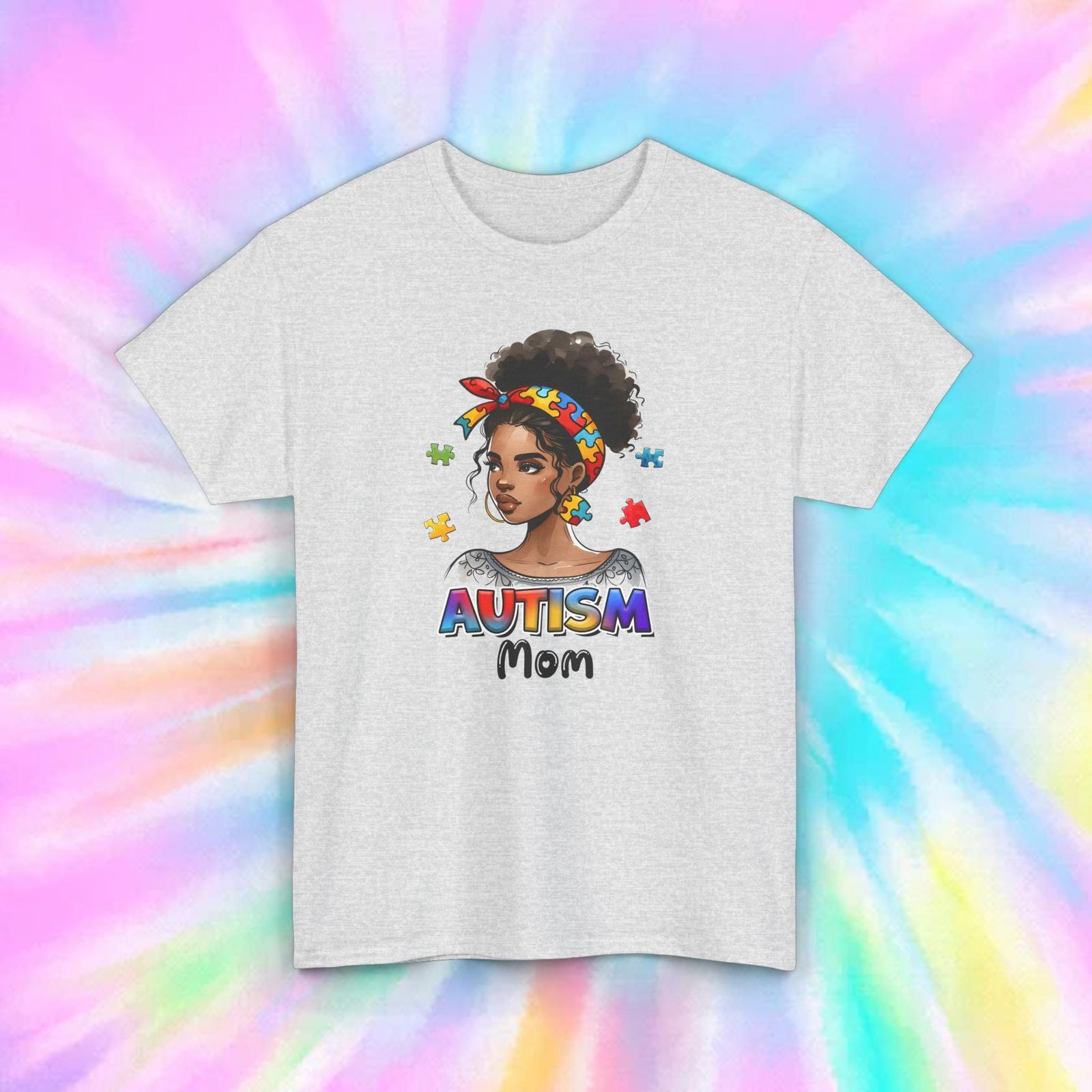 Autism Mom Woman Head Wrap Shirt S-5XL Proud Autism Awareness Support Gift Tee S