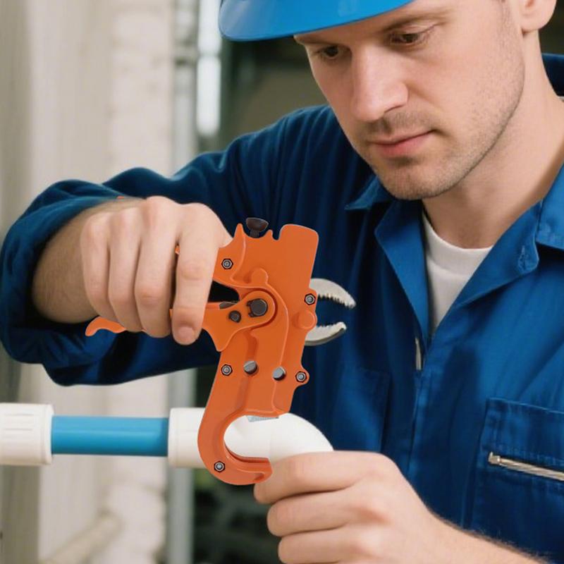 PVC Ratchet Pipe Cutter Water Tube Tubing Hose Cutter Scissor Knife PVC Tubing Shears For PVC PPR Pipe Maintenance