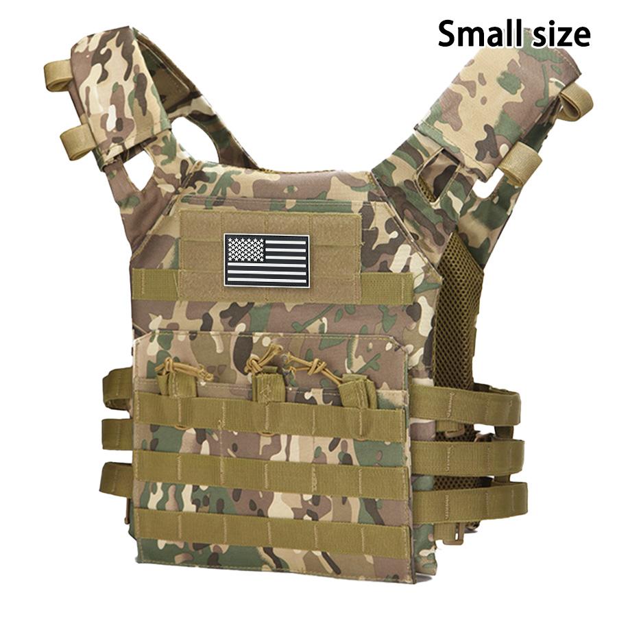 outdoor training vest (including US flag emblem) with convenient expansion, lightweight and multifunctional JPC vest