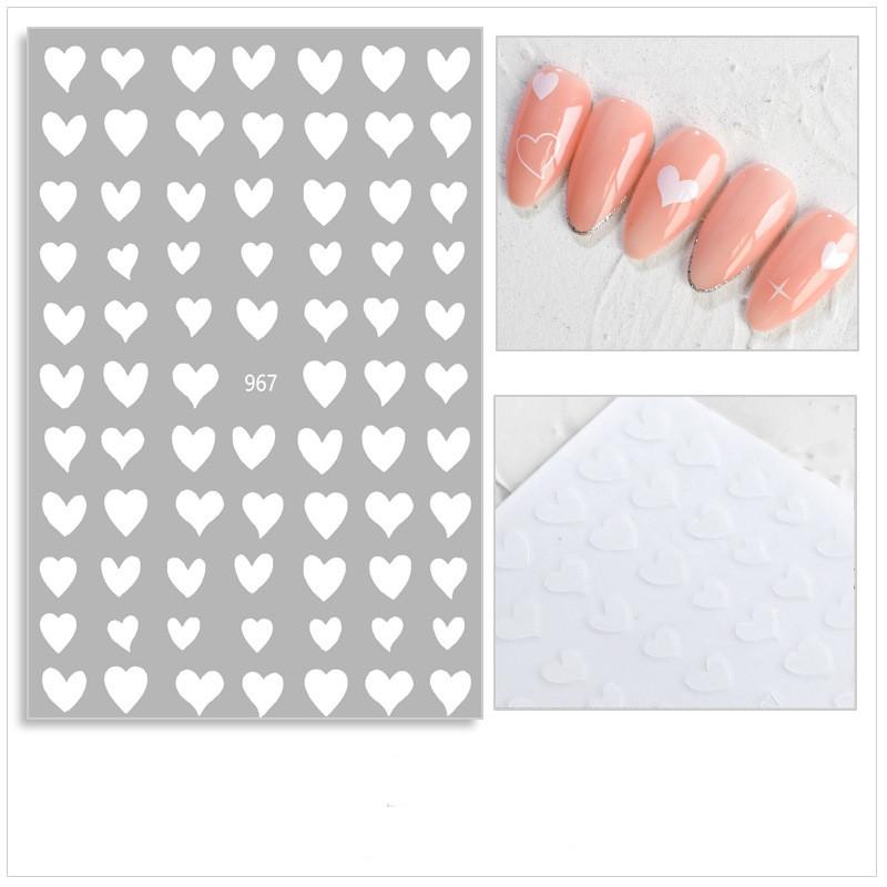 1pc 3D Nail Stickers Spring Summer Natural Flower Leaves Simulation Dried Flower Dragonfly Nail Applique Water Slides Decoration