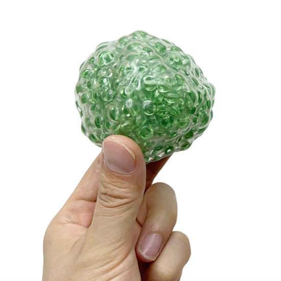 Knasende Stressball Angst Stresslindring Perleball Klemleke Bærbar Reise Myk TPR Beroligende Teksturert Ball Sensorisk Fidget-leke