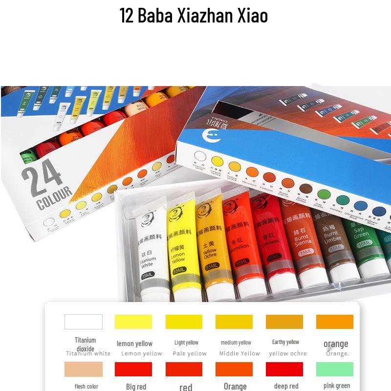 15ml Hand-Painted Acrylic Paint Set for Wall, Flower Pot, and Stone Painting