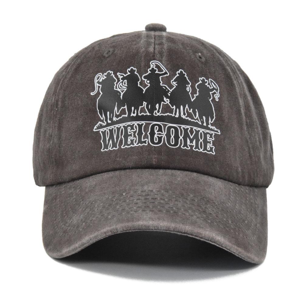 

Tongue Hat Duck Welcome Letter Graffiti Print Baseball Hat Sun Shade Cotton кофейный