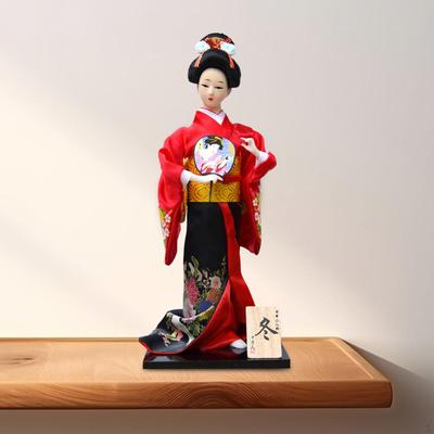 Japonês quimono boneca estátua asiática senhora estatueta decorativa estatueta colecionável kabuki para