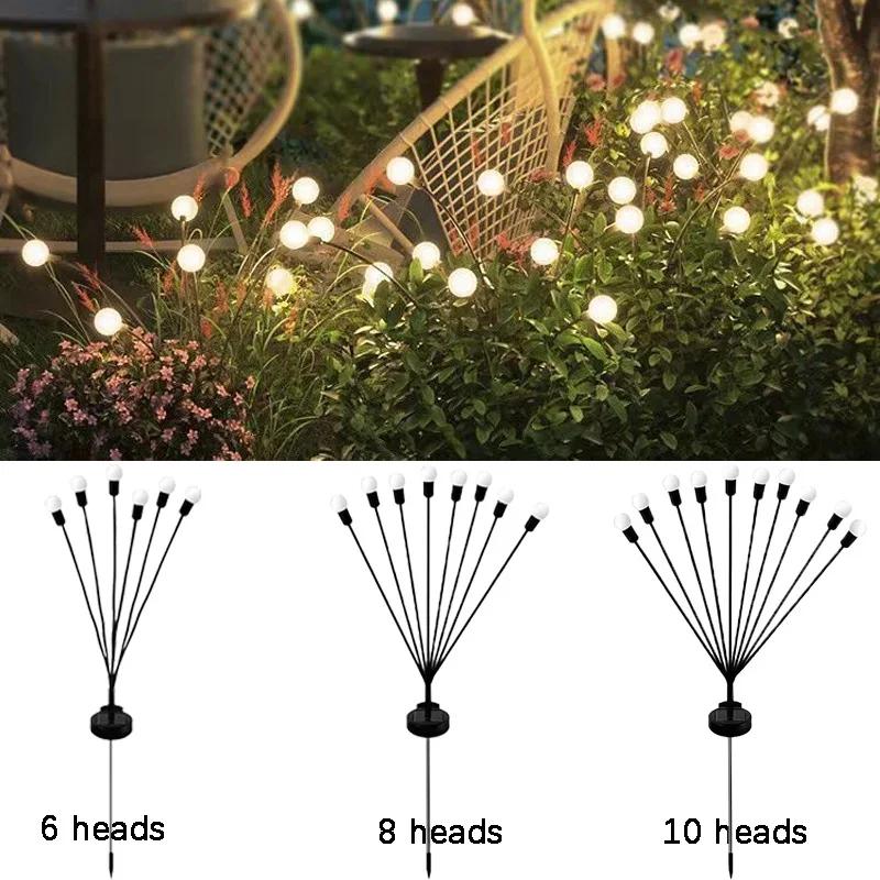 Garden Lights New Upgraded Solar Powered Firefly Lights Outdoor Garden Lights for Christmas Wedding Ramadan Decoration 2025