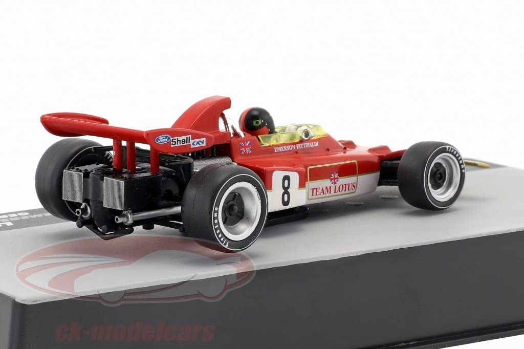 Scale F1 Diecast Car Lotus 72D Ford Emerson Fittipaldi 1971 German Grand Prix 1/43 [Used]