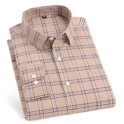 Übergroße Langarm Freizeithemden Für Mann 11XL Für 150KGS 100% Baumwolle Oxford Karomuster Business Bluse Tägliches Oberteil Kleidung Neuer Stil