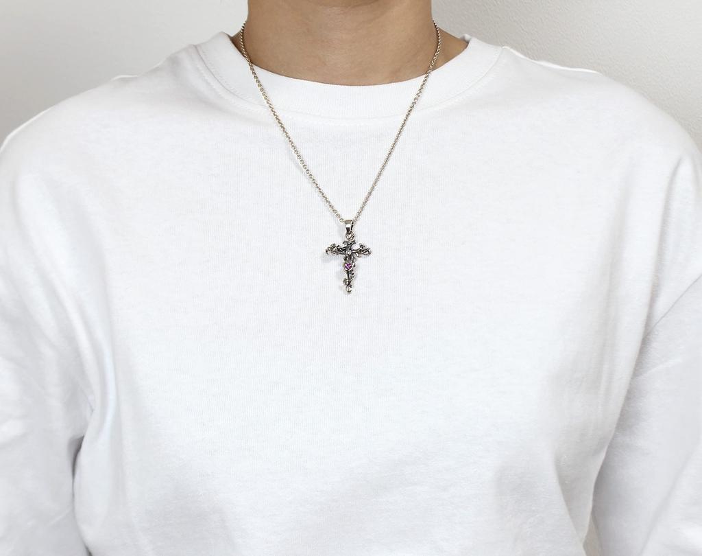 Sakura Cross Cherry Blossom Cross Cross Japanese Pattern Silver 925 orientalvibrations Oriental Vibrations