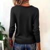 2026 Women's European-American Autumn/Winter Fashion: Elegant Solid Color Western Jacket T-shirt