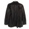 Reversible Fur Coat Dark Brown Women Used