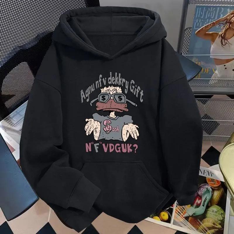 

The stylish and chic hooded sweatshirt for men and women in the 2025 autumn and winter collection features a loose design 3XL