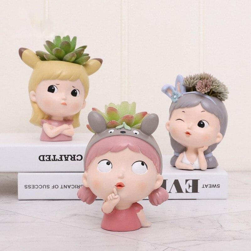 Garden Ceramic Planting Pots Handmade Desktop Modeling Flower Pot