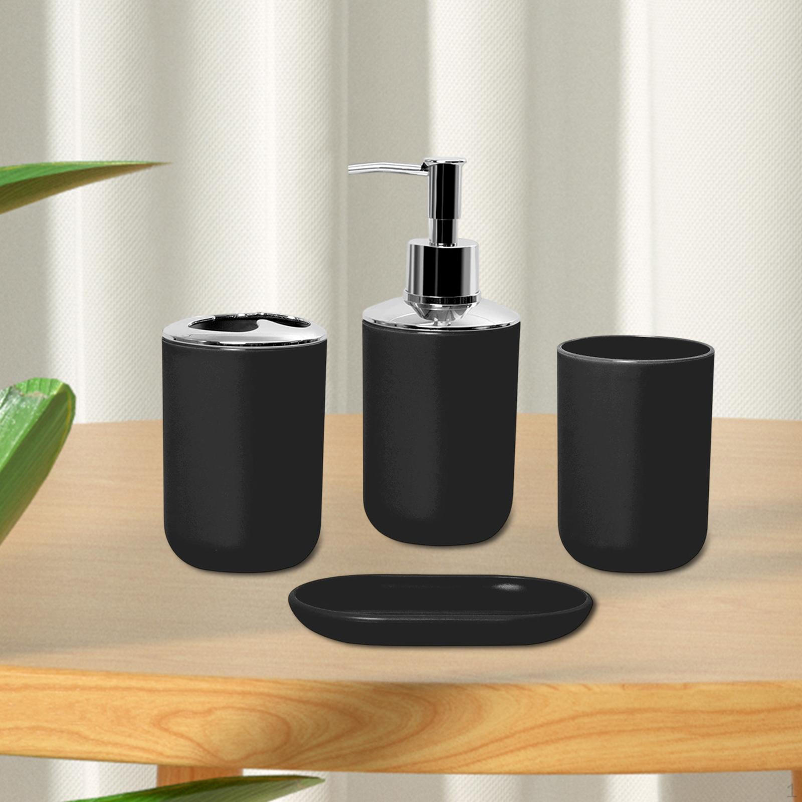 

Аксесуари для ванної кімнати Набір аксесуарів для ванни Повний комплект Сучасний декор Дозатор для мила Зубна щітка