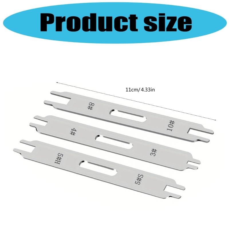 Pack of 3 Double Head Zippers Threader Tool High Strengths Plastic Sewing Accessories for Clothing Bags Projects