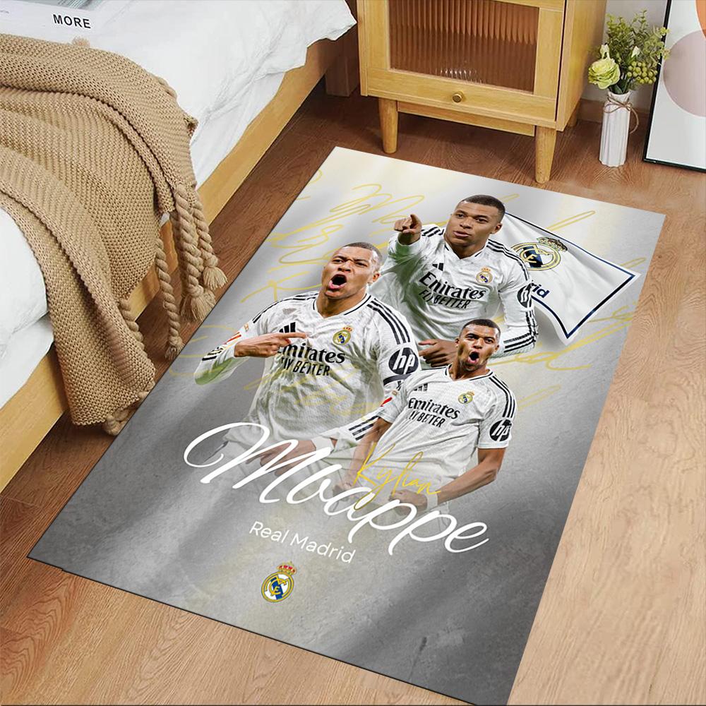 Star Player Kylian Mbappé Carpet Suitable for Game Room Decorate room Kitchen Dormitory Anti-slip Rug Decorate Offices
