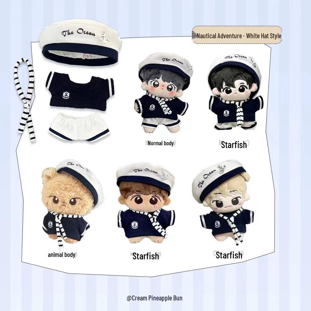 

10cm Cotton Doll Navigator Outfit Set for 20cm Dolls 10cm