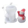 Luoye Christmas Tree 3D Candle Soap Mould DIY Candle Epoxy Mold Handmade Candles Aroma Wax Soap Molds for Decoration