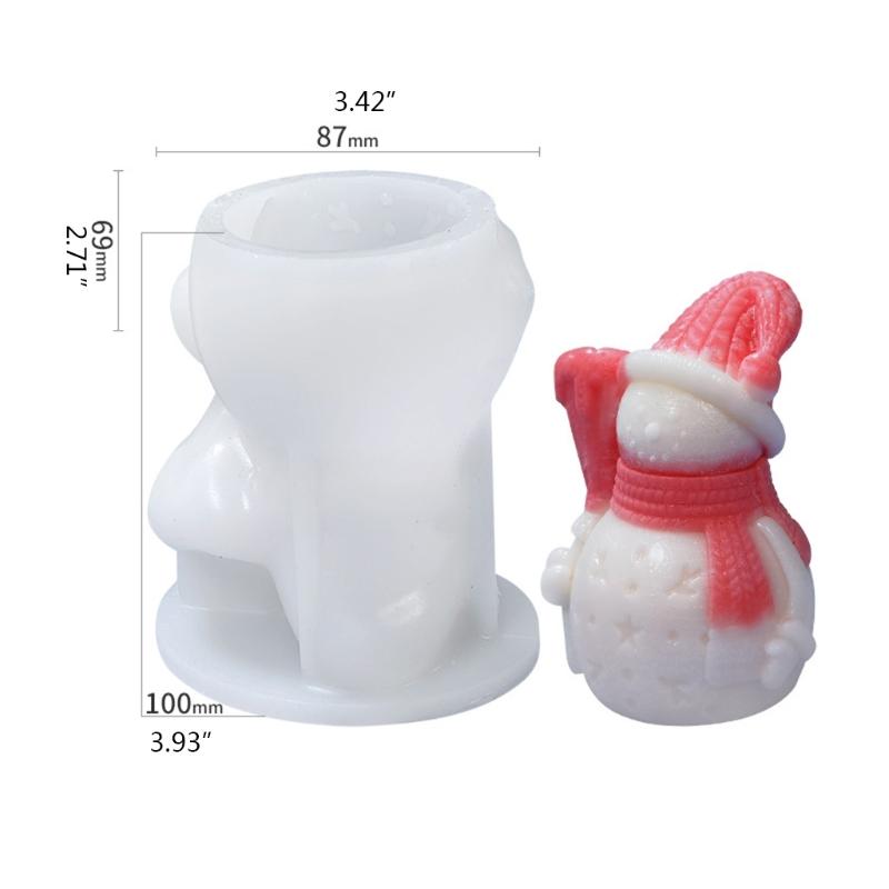 Luoye Christmas Tree 3D Candle Soap Mould DIY Candle Epoxy Mold Handmade Candles Aroma Wax Soap Molds for Decoration