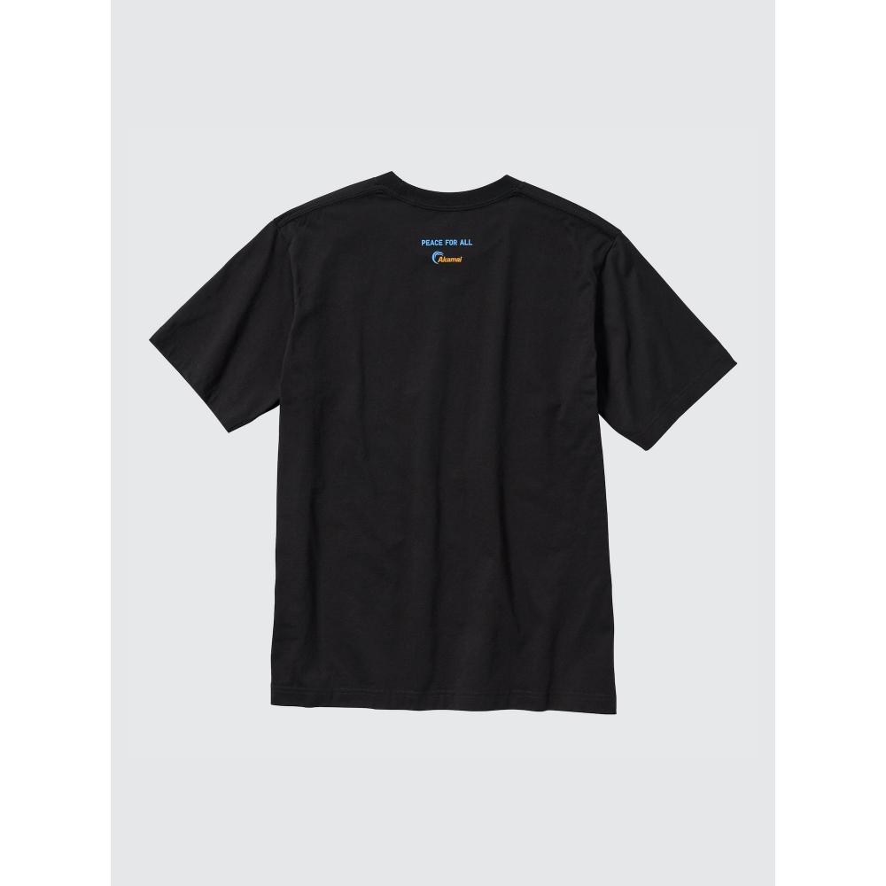 Uniqlo Míru pro všechny Grafické tričko s krátkým rukávem Běžný střih Akamai