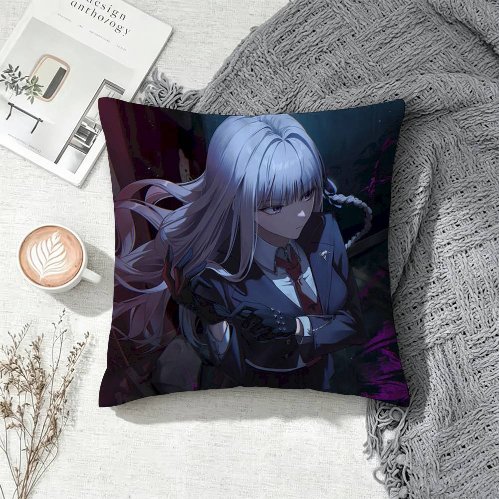 Danganronpa Kyoko Kirigiri Square Pillow Case Multi Sizes For Car Home Bedroom Decor Custom Valentine Gifts