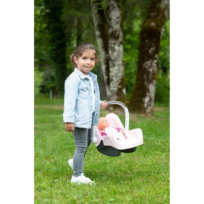 Smoby - Maxi Cosi - Siège poupée - Léger et poignée orientable - Ceinture de sécurité - Dès 3 ans