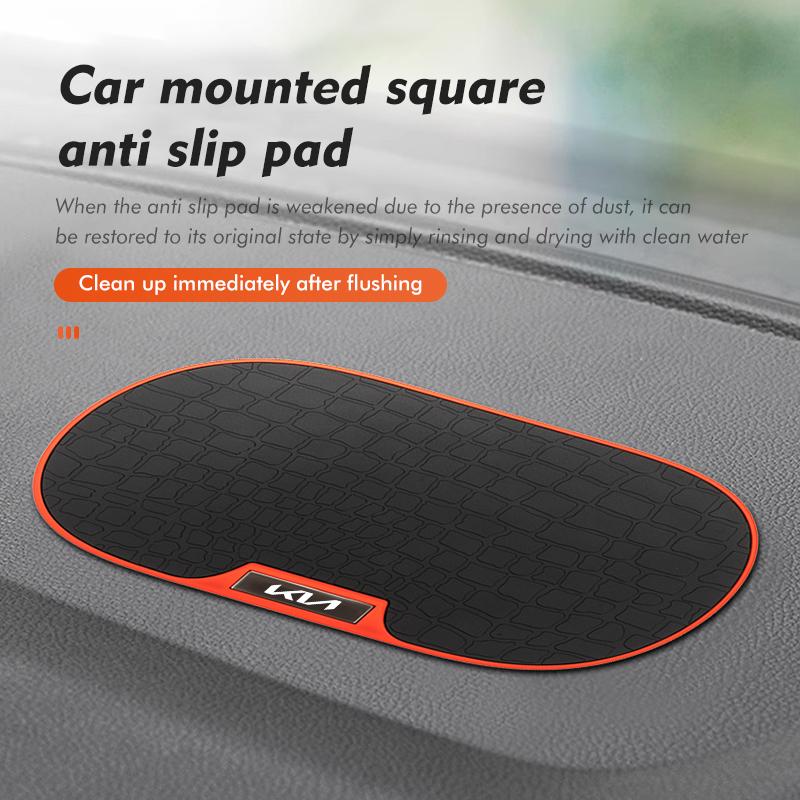 JUNT9 Car Anti Slip Mat Phone Holder Non-Slip Pad Car Accessories For KIA K5 K2 Optima Soul Spectra Niro Cadenza Sephia Carens