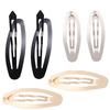 Clip per Capelli Ovali Snap Vendita Calda Oro Argento Nero BB Fermagli per Capelli Barrette per la Realizzazione di Gioielli Accessori per Capelli Fai-da-te