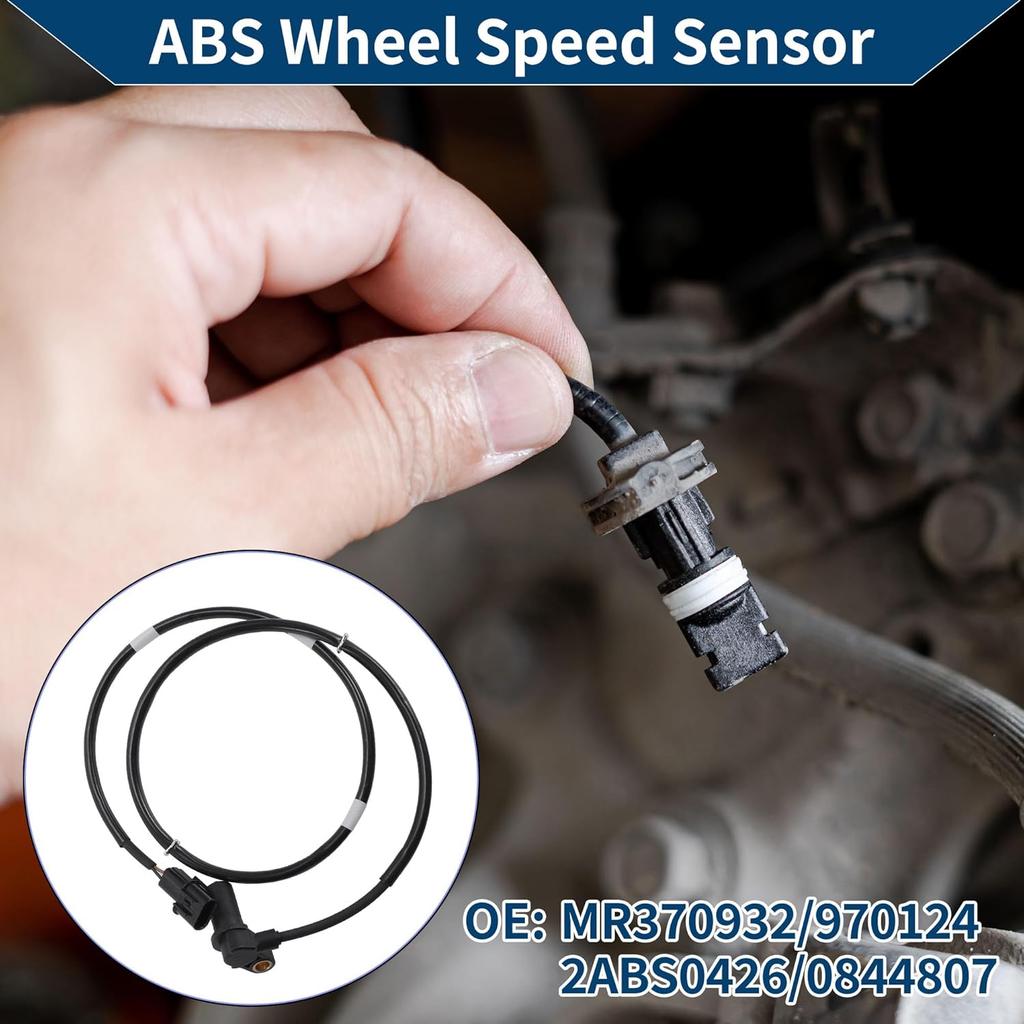 ABS Wheel Speed Sensor Front Left ABS Sensor Anti-lock Braking System Sensor No.MR370932/970124/2ABS0426/0844807 for MITSUBISHI ECLIPSE 2000-2005
