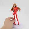 17.5CM EVA Anime Figure Asuka Langley Soryu Red Combat Suit Ayanami Rei Standing Model Desktop Collection Decoration Toys Doll