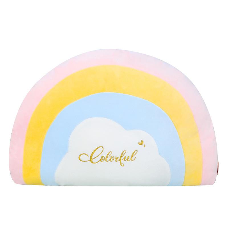 Cloud Rainbow Plush Pillow For Kids Office Chair Lumbar Support Decor Gift For Girls