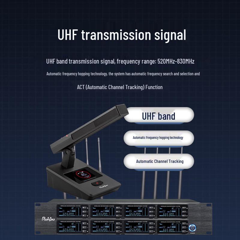 Runpu RP-SU98F UHF Wireless Conference Microphone System (CN version)