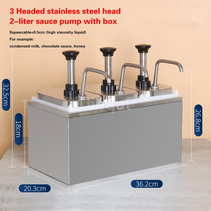 Condiment Pump Dispenser Syrup Fructose Squeeze Bottle Hand Pressed Plastic Sugar Press Sauce Pump Squeeze Milk Tea Shop Bottle