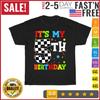 Es ist mein 5. Geburtstag Junge 5 Fünf Rennwagen Flagge Rennwagen T-Shirt Herren Damen T-Shirts Oberteil Herren Damen
