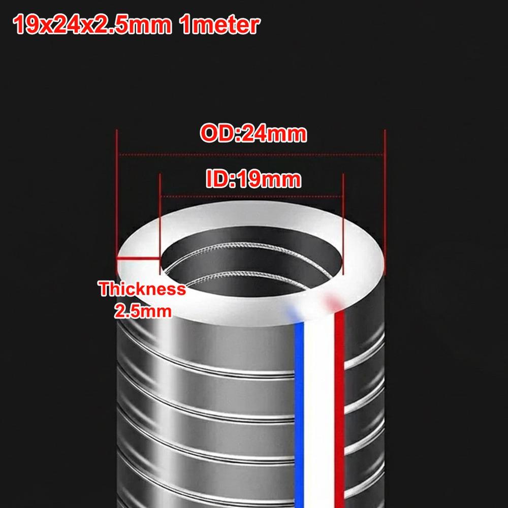 New PVC Steel Wire Hose Transparent ID 10-25mm Flexible Pipe 1/3meters Water Pump Tube