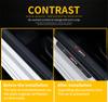 4pcs Universal Real Carbon Fiber+Rubber Car Door Scuff Sill Cover Step Protector