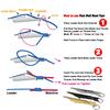 Decoupling Device Tie Fast Knot Tying Tool Fly Fish Fishing Line Tyer With Hook Eye Cleaner Silver Fishing Gear Hook Remover