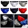Herren Slips Mittelhoher Schnitt Dreidimensionales U-konvexes Design Unterwäsche Patchwork Farbe Buchstabendruck Höschen