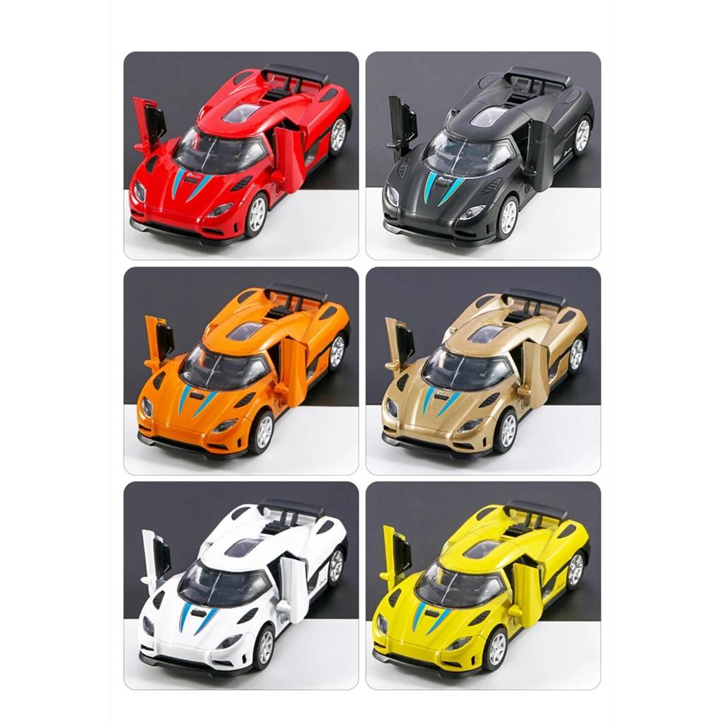 1/32 Koenigsegg CCR Alloy Sports Car Model Diecast Metal Toy SuperCar Model Simulation Sound and Light Collection Childrens Gift